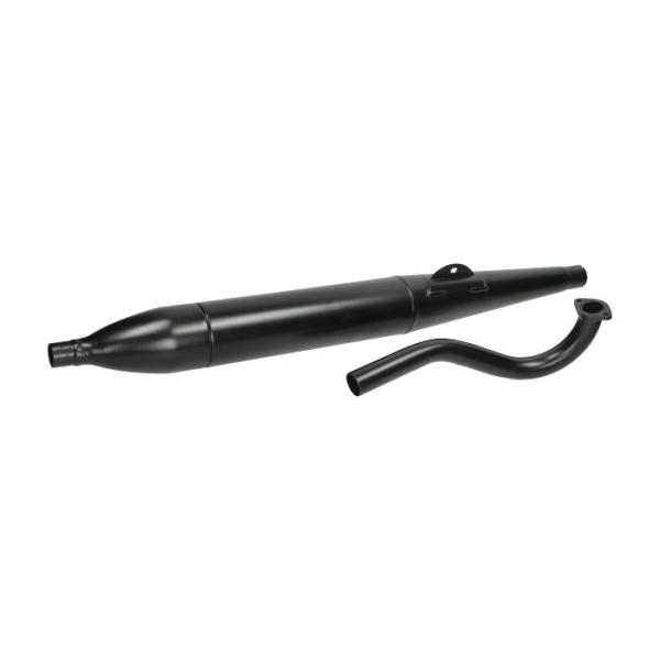 Auspuff RS Zigarre mit Flöte 28mm schwarz